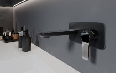 Funkcjonalne i elegnackie baterie podtynkowe w łazience 