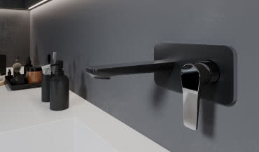 Funkcjonalne i elegnackie baterie podtynkowe w łazience 