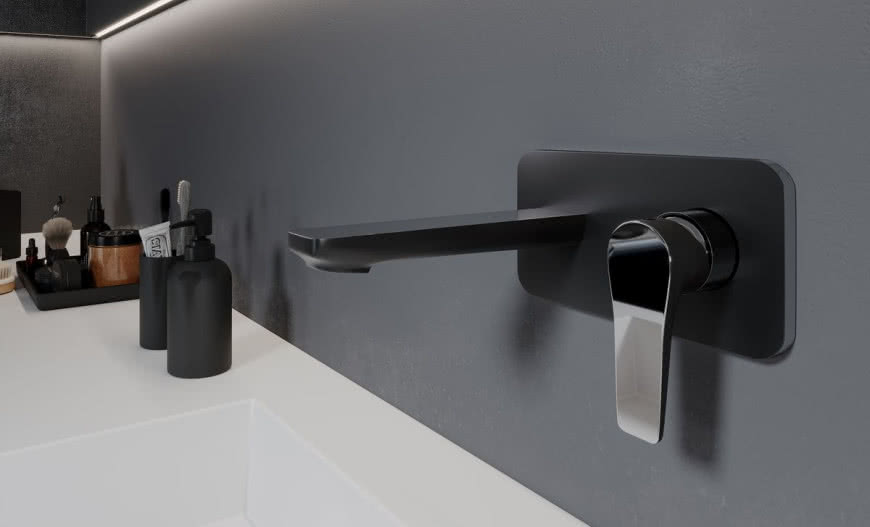 Funkcjonalne i elegnackie baterie podtynkowe w łazience 