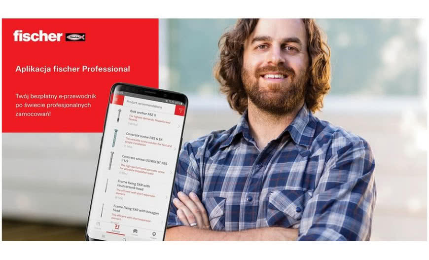 Bezpłatna aplikacja mobilna - fischer Professional 