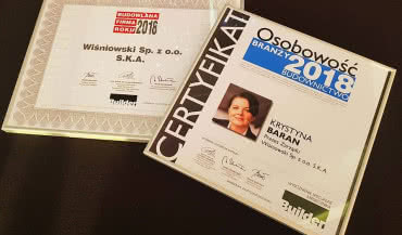 Nagrody miesięcznika Builder dla firmy Wiśniowski