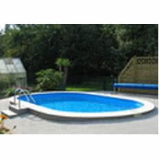 Baseny ogrodowe z niecką stalową