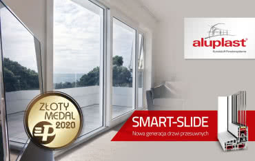 Złoty medal dla przesuwnych drzwi tarasowych Aluplast SMART-SLIDE