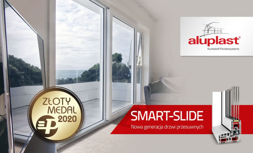 Złoty medal dla przesuwnych drzwi tarasowych Aluplast SMART-SLIDE