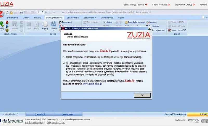 Kosztorysowanie na komputerze, iPadzie i smartfonie z firmą Datacomp