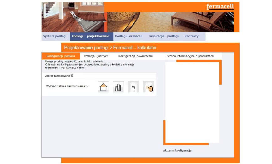 Projektowanie podłogi online w aplikacji Fermacell