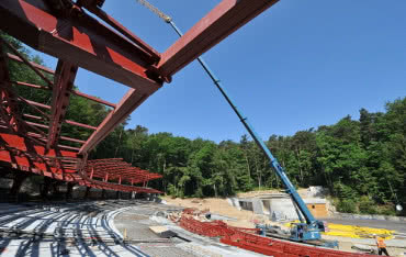 Wznowiono budowę zadaszenia Opery Leśnej w Sopocie