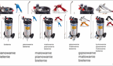 Bielenie ścian roztworem wapna przy użyciu agregatu malarskiego