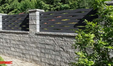 Betonowe przęsła ogrodzeniowe z gotowych elementów