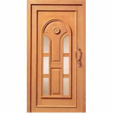 Drzwi drewniane z wypełnieniami