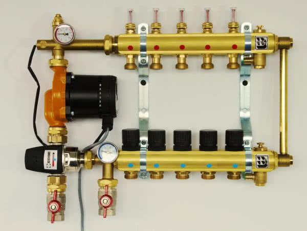 Rozdzielacz ogrzewania podłogowego TECEfloor