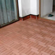 Podłoga z parkietu tarasowego