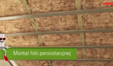 Montaż folii paroizolacyjnej