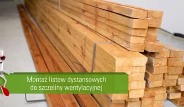 Montaż listew dystansowych