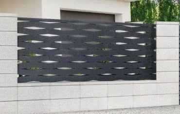 Aranżacje ogrodzenia z elementami KOMBO od JONIEC®