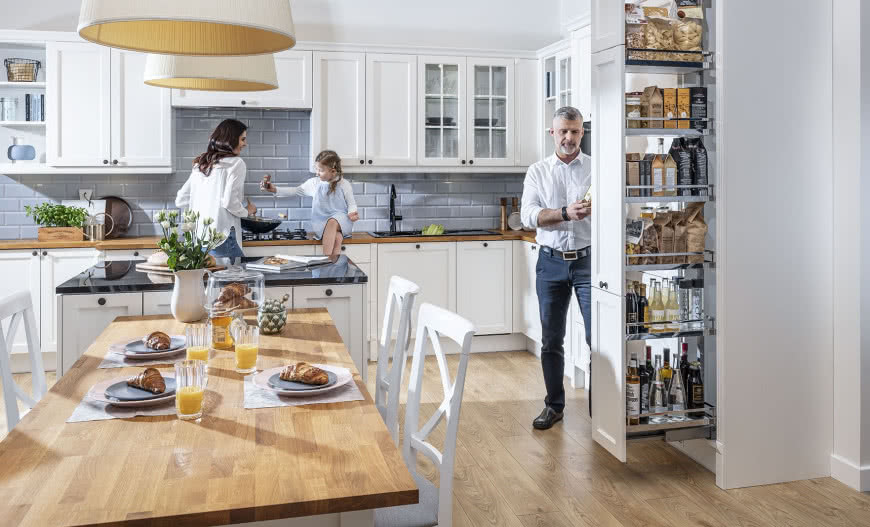 System Dispensa Peka do wygodnego przechowywania w kuchni