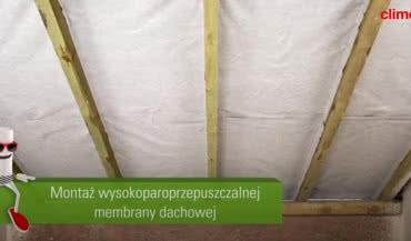 Montaż wysokoparoprzepuszczalnej membrany dachowej