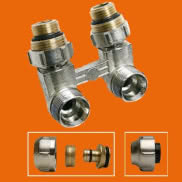 Dwururowy blok kurków