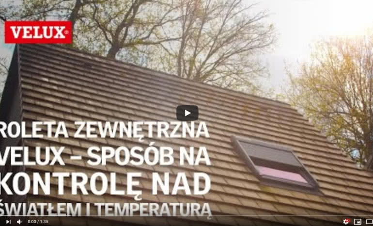 Zalety rolet zewnętrznych Velux