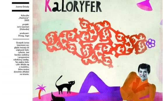 Grzejnik Heatwave firmy Jaga w książce "Ilustrowany Elementarz Dizajnu"