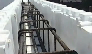 Thermodom - kształtki specjalne, wypełnianie ścian betonem