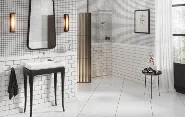 Łazienki w stylu retro firmy Ferro