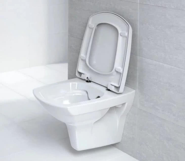 Dzięki zamontowaniu bezkołnierzowej miski ustępowej możemy dużej cieszyć się czystą toaletą