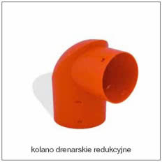 Kolano drenarskie redukcyjne 