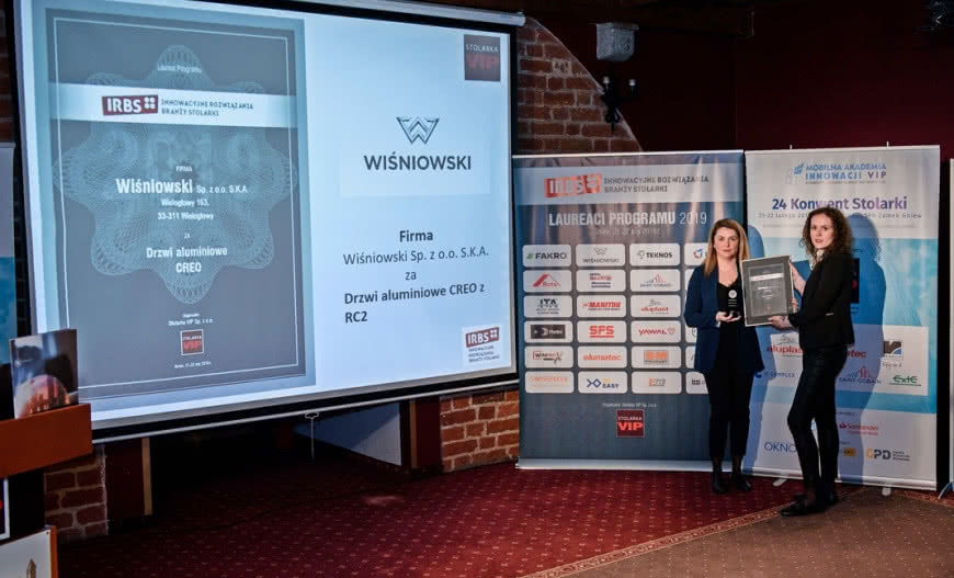 Produkty firmy Wiśniowski docenione w programie "Innowacyjne Rozwiązania Branży Stolarki"
