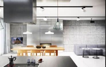 Wnętrze lekko industrialne