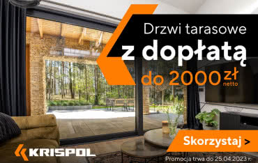 Okna tarasowe Krispol z dopłatą do 2000 zł netto