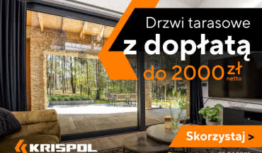 Okna tarasowe Krispol z dopłatą do 2000 zł netto