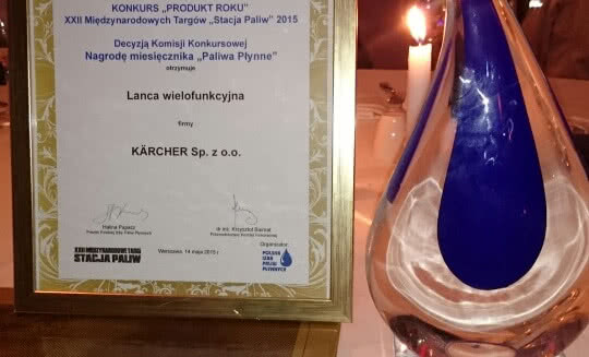 Firma Kärcher nagrodzona na targach Stacje paliw 2015