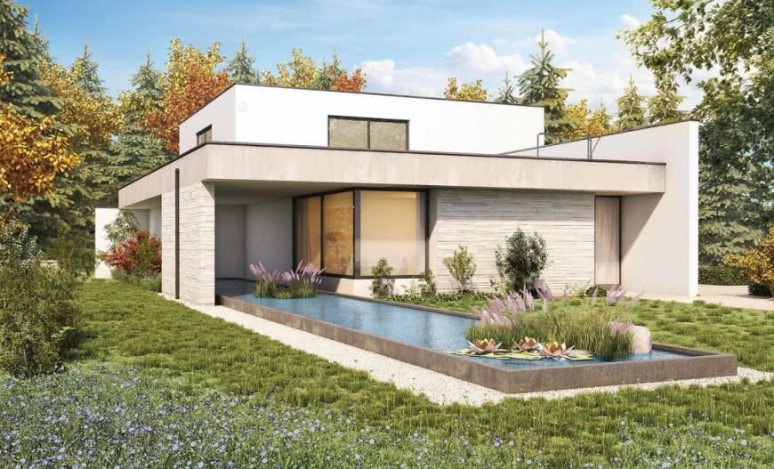 Czy warto budować dom z dachem płaskim? 