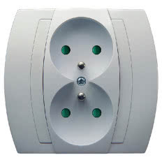 Gniazdo podtynkowe GP-2JZP