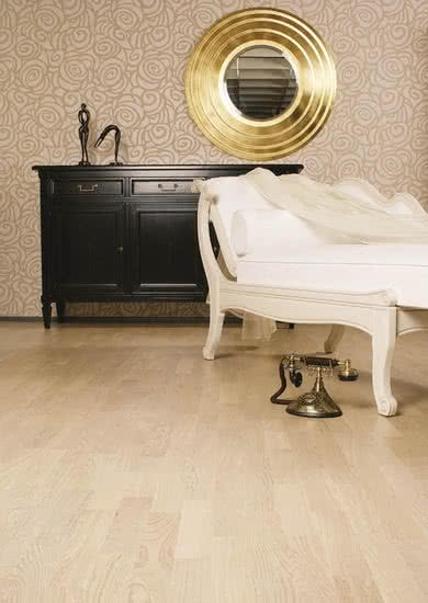 Podłoga Dąb Cream - drewno bejcowane