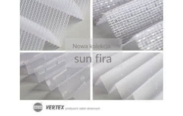 Vertex wprowadza do oferty kolekcję tkanin do plis Sun Fira