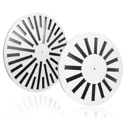 Nawiewniki wirowe okrągłe NKSD-R 