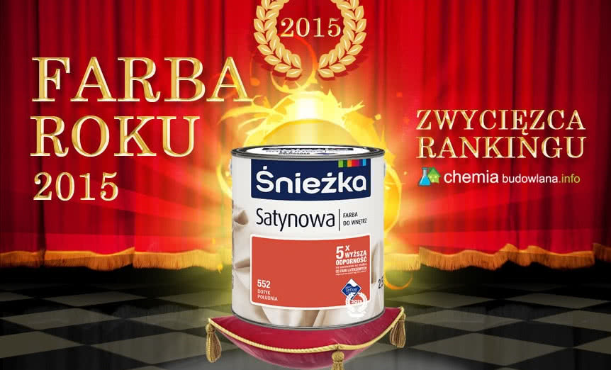 Śnieżka Satynowa FARBĄ ROKU 2015!