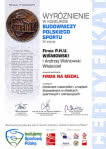 WIŚNIOWSKI - certyfikat "FIRMA NA MEDAL"