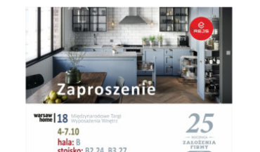 REJS zaprasza na Targi Warsaw Home