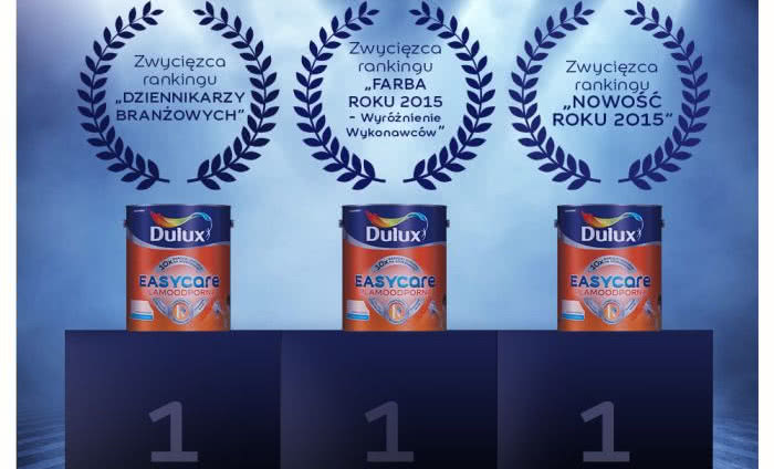 Ranking Farba Roku 2015 - deszcz nagród dla Dulux EasyCare!