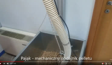 Pająk do pelletu Thermostahl - podajnik pneumatyczny