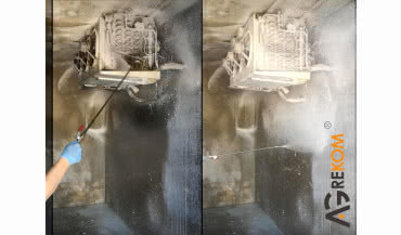 Bielenie ścian obory - jak bielić agregatem do bielenia?