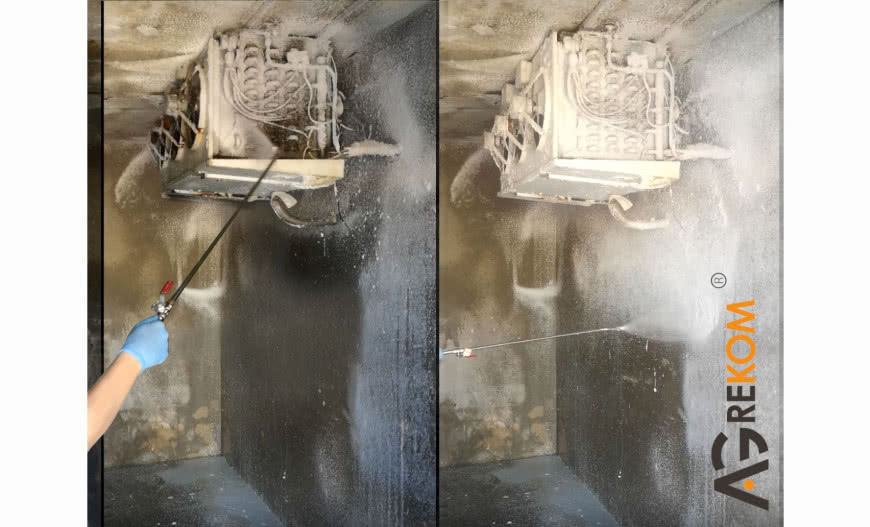 Bielenie ścian obory - jak bielić agregatem do bielenia?