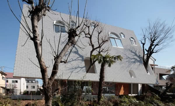 Nietypowy dach japońskiego domu