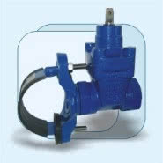 Zasuwa z opaską na rury żeliwne, PCV AC