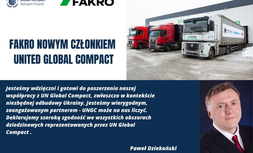 FAKRO członkiem United Global Compact