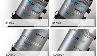 7 lat gwarancji na odkurzacze centralne Venton