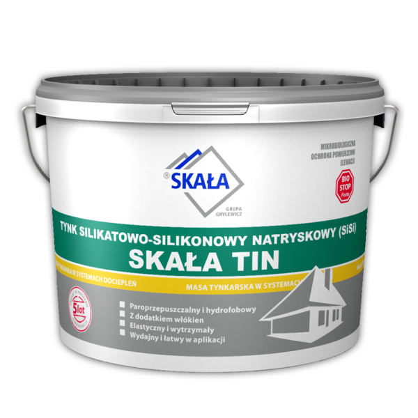 SKAŁA TIN Tynk silikatowo-silikonowy - natryskowy (SiSi)